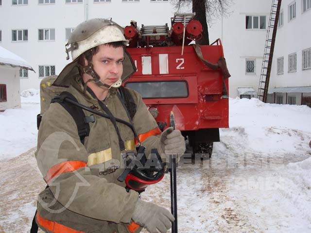 Работа пожарных главного управления МЧС по Костромской области