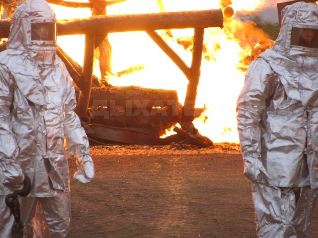 тушение газового фонтана