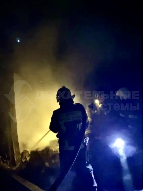 Устранение возгорания хозяйственной постройки