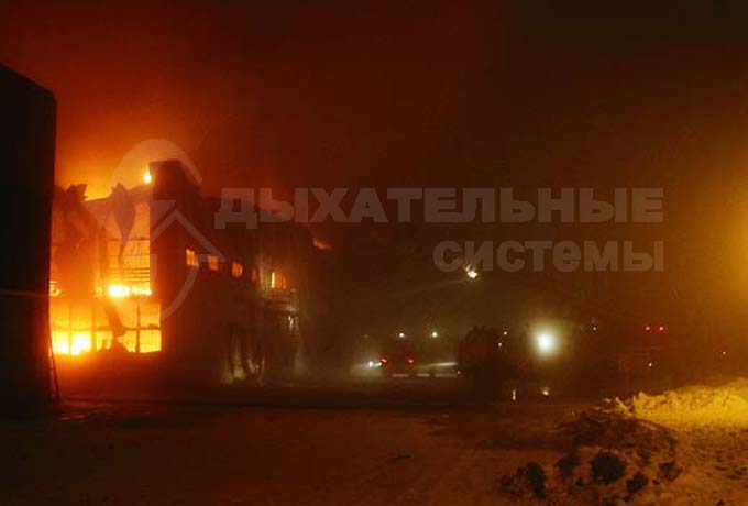 Пожар на заводе